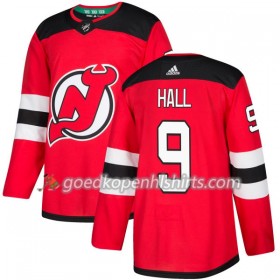 New Jersey Devils Taylor Hall 9 Adidas 2017-2018 Rood Authentic Shirt - Mannen